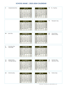 2023 Vertical Yearly Jul-Jun Calendar