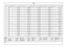 2023 Year At A Glance Large Calendar