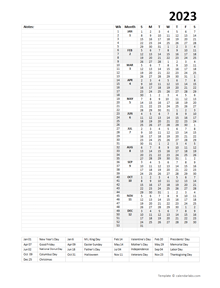 2023 Yearly Project Planning Template