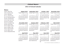 School Calendar 2023-2024 & Academic Calendar Templates