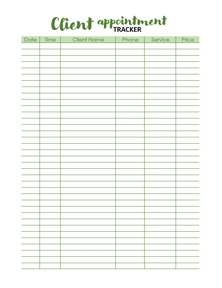 2023 Appointment Calendar Template