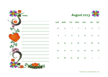 August 2023 Calendar Dates