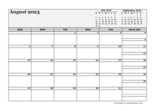 August 2023 Planner Template