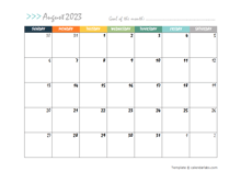 August 2023 Planner Template
