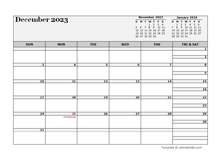 December 2023 Planner Template