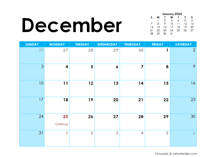 December 2023 Calendar With Holidays