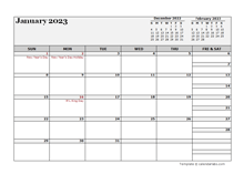 January 2023 Planner Template