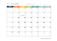 July 2023 Planner Template