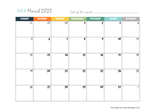March 2023 Planner Template