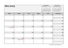 May 2023 Planner Template