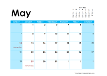 May 2023 Calendar with Holidays