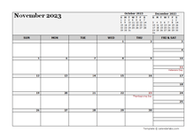 November 2023 Planner Template