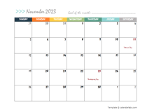 November 2023 Planner Template