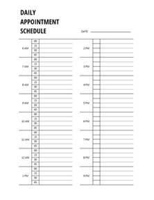 Printable 2023 Appointment Calendar