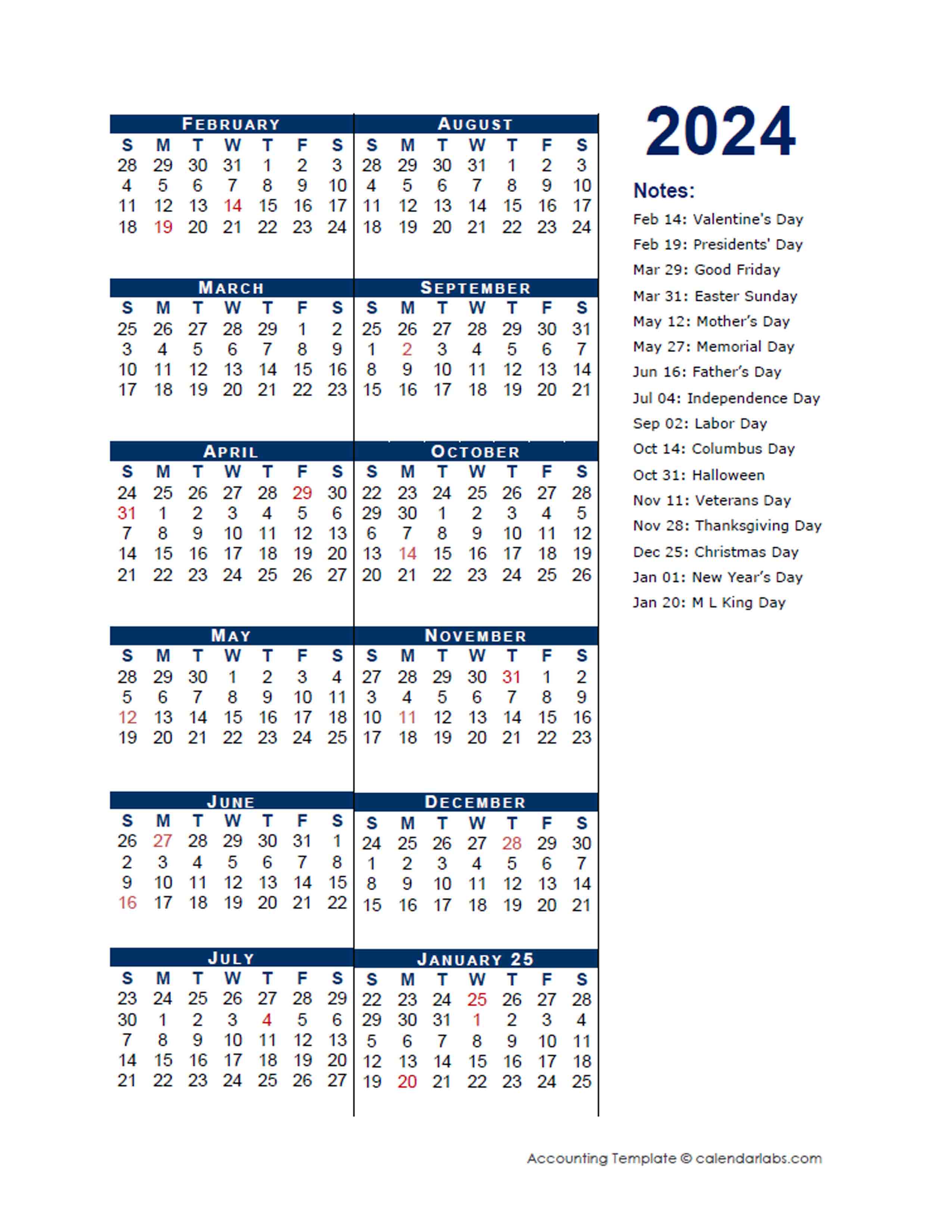 2024 Fiscal Period Calendar 445 Free Printable Templates