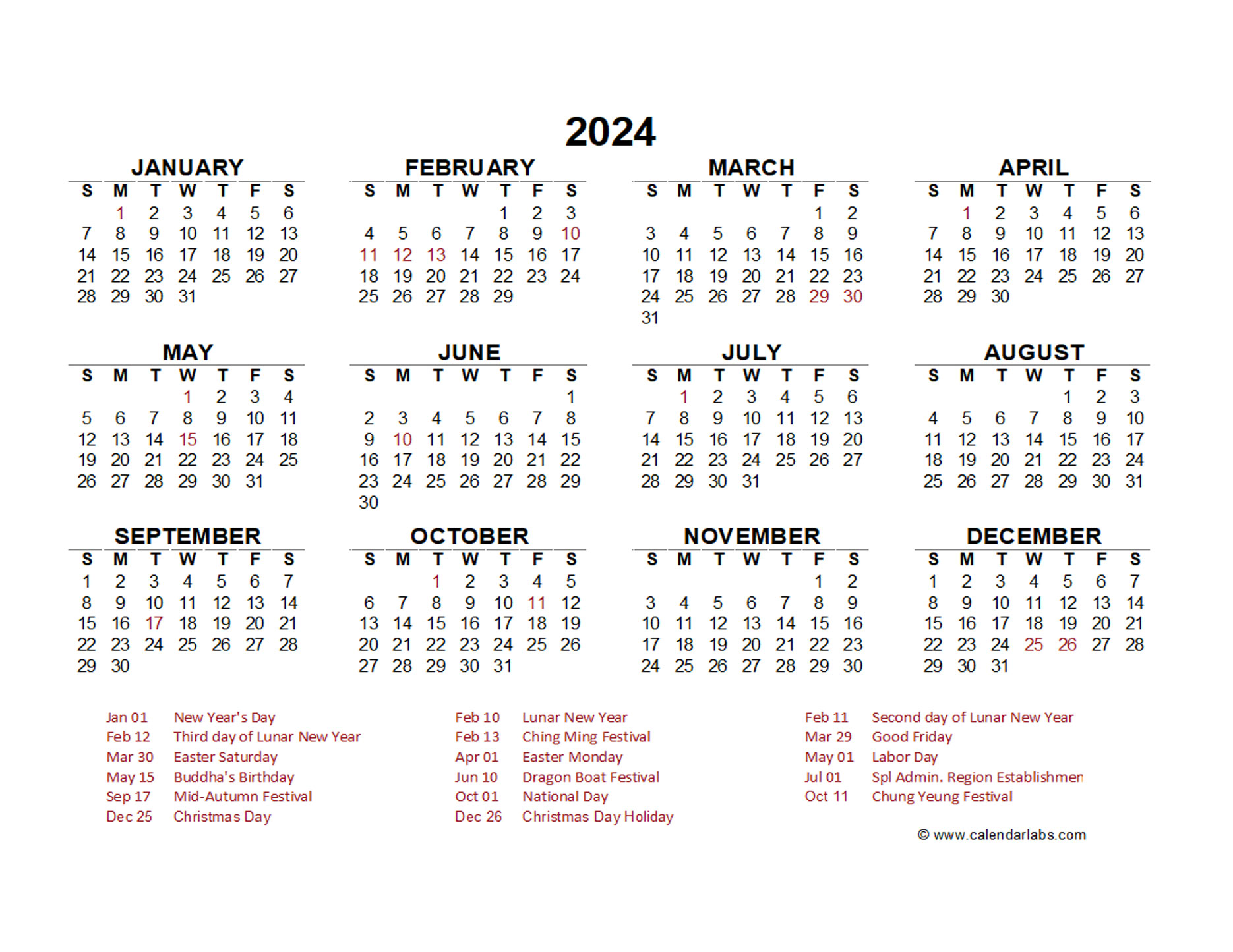 Time And Date Calendar 2024 Hong Kong Calendar 2024 Ireland Printable