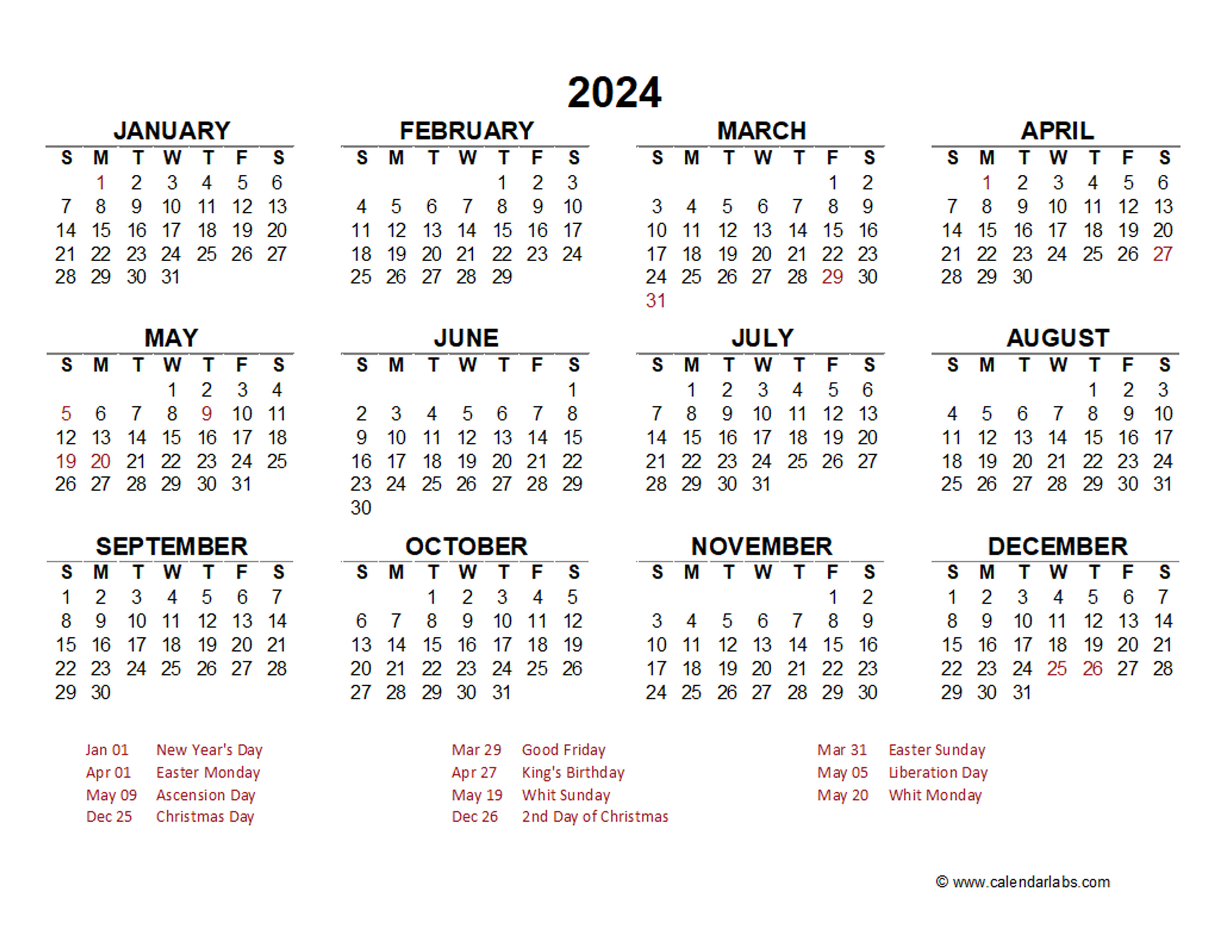 Calendar 2024 Netherlands Calendar 2024 All Holidays