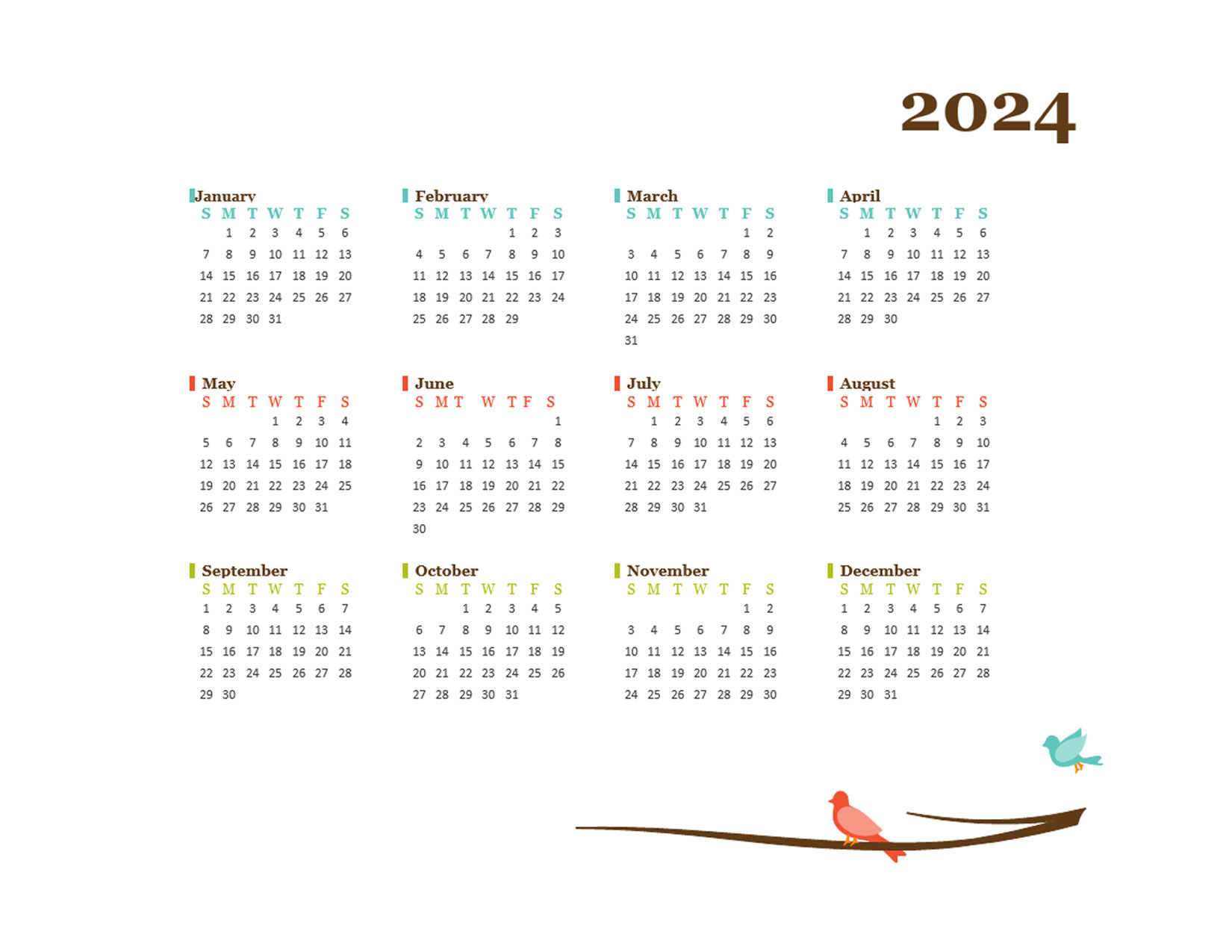 2024 Yearly Philippines Calendar Design Template Free Printable Templates