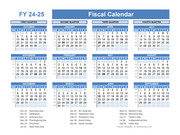 Fiscal Planner Template 2024-25