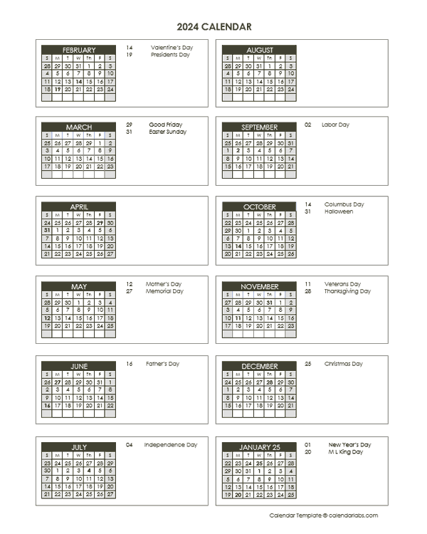 2024 Accounting Close Calendar 4-4-5