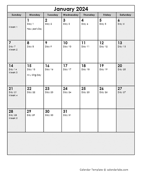 2024 Calendar With Julian Dates - Free Printable Templates