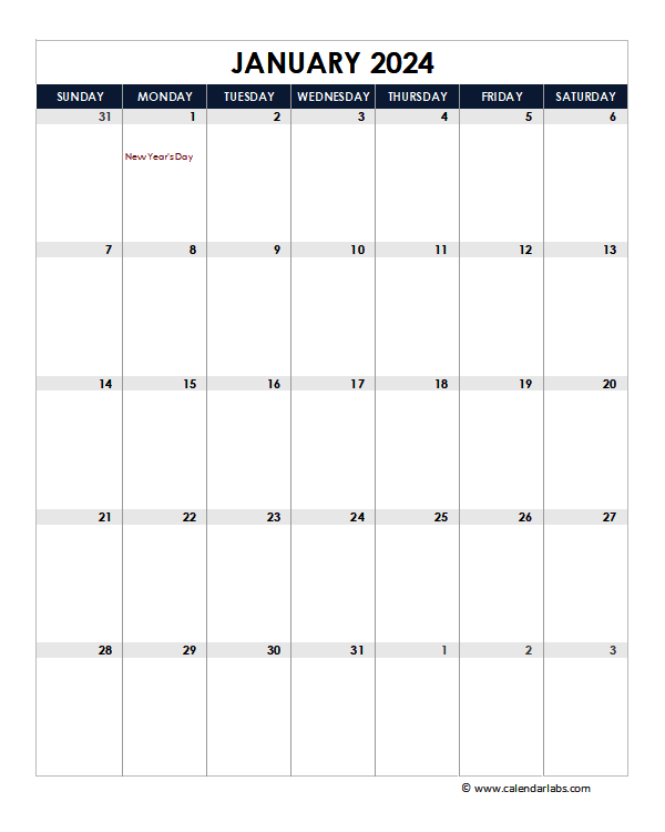 2024 Canada Calendar Spreadsheet Template