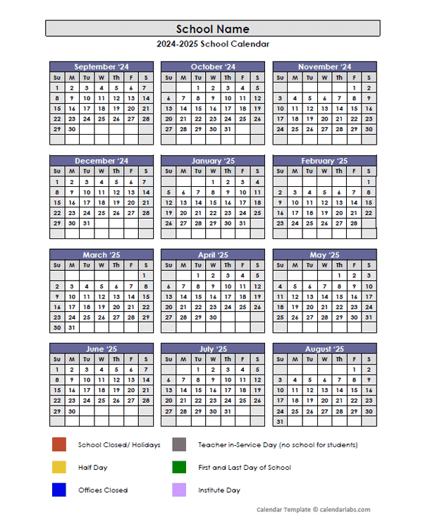 2024 Customizable Yearly Sep Calendar