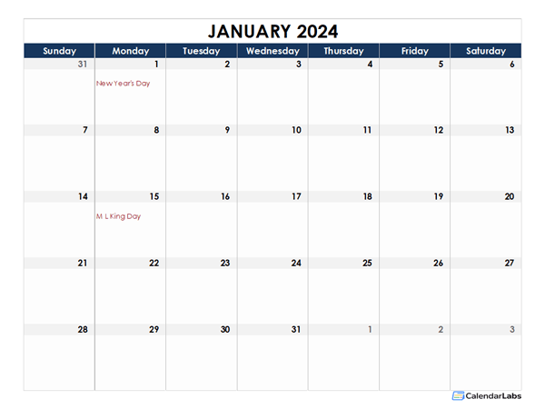 2024 Excel Calendar Spreadsheet Template