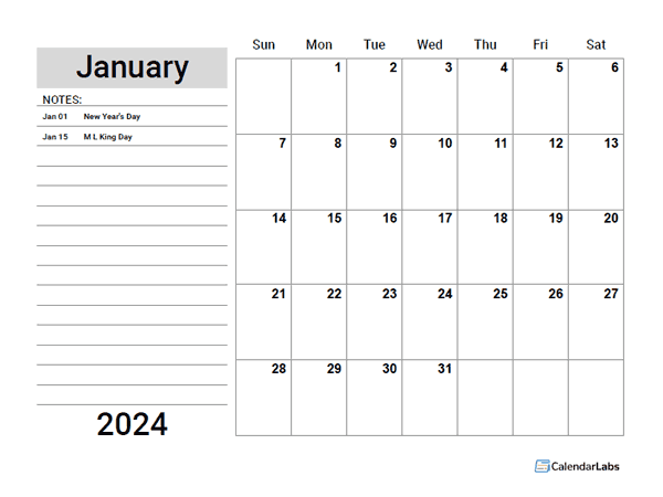 2024 Google Docs Planner With Holidays