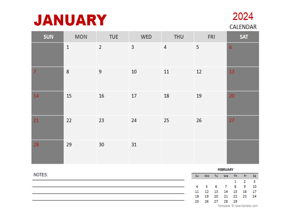 2024 Monthly Powerpoint Calendar