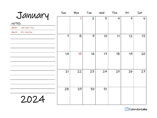 2024 Monthly Schedule Word Template