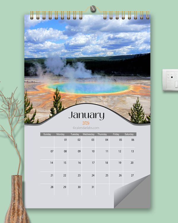 2024 National Park Wall Calendar