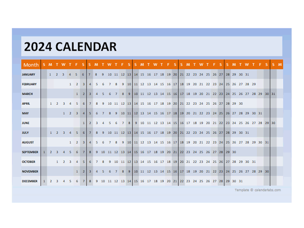 2024 Powerpoint Calendar Timeline