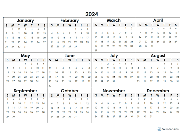 2024 Calendar