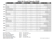 2024-25 Fiscal Calendar Year
