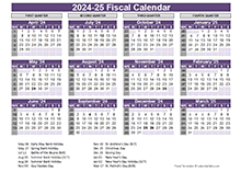 UK Fiscal Calendar Template 2024-2024