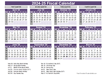 2024 Fiscal Year Calendar Templates - CalendarLabs