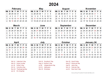 2024 Accounting Period Calendar 4-4-5