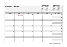 2024 Canada Calendar For Vacation Tracking