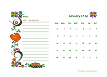 2024 Canada Calendar Free Printable Template