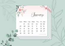 2024 Desk Calendar Cute Floral