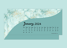 2024 Desk Calendar Printable