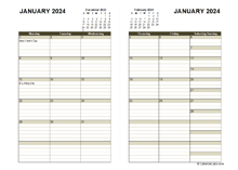 2024 Diary Planner Template