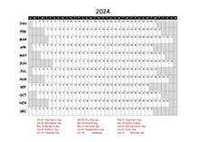 2024 Excel Calendar Project Timeline