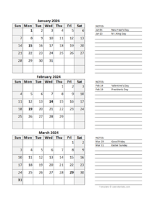 Free 2024 Quarterly Calendar Spreadsheet