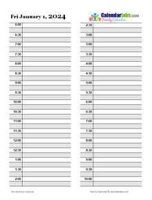 2024 Daily Planner Template