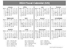 2024 USA Fiscal Quarter Calendar