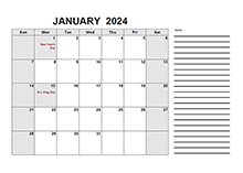 2024 Free Calendar PDF