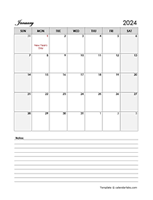 2024 Germany Calendar Template Large Boxes