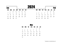 2024 Hong Kong Quarterly Planner Template